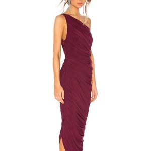 Norma Kamali Diana dress in Plum